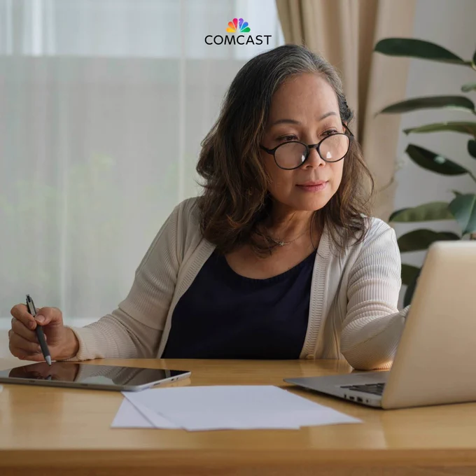 Woman at computer
