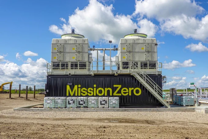 Direct air capture system at Deep Sky's Alpha project site.