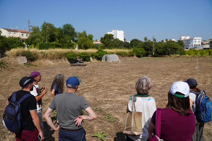 Técnicos de la CHJ y del proyecto Spongeworks visitaron la Huerta-Jardín del Boticario de Macastre.