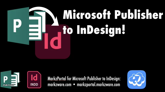 Microsoft Publisher to InDesign graphic for a how to video