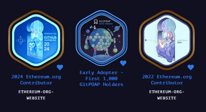 GitPOAP NFT badges