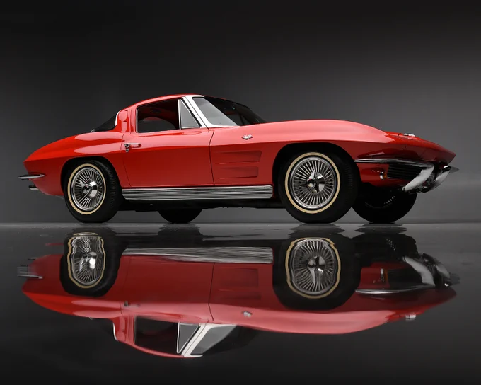 Built in the first month of production for 1963, this Chevrolet Corvette 327/340 Split-Window Coupe is powered by its matching-numbers engine and 4-speed manual. Selling with No Reserve at the 2025 Scottsdale Fall Auction, Oct. 15-18 at WestWorld. 
