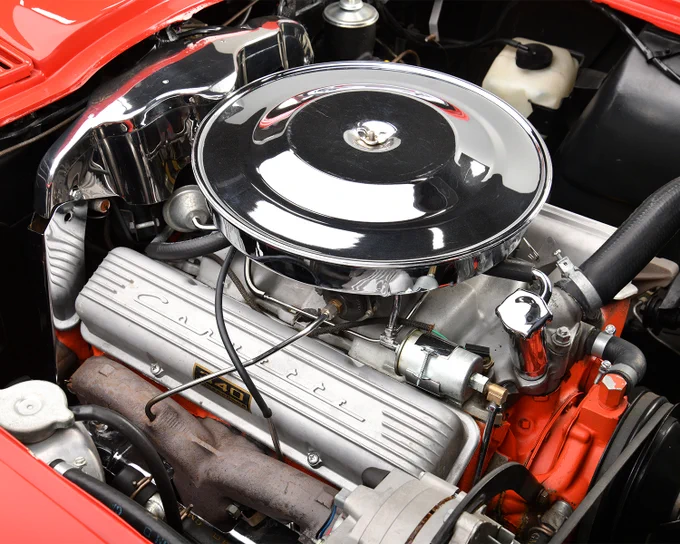 Built in the first month of production for 1963, this Chevrolet Corvette 327/340 Split-Window Coupe is powered by its matching-numbers engine and 4-speed manual. Selling with No Reserve at the 2025 Scottsdale Fall Auction, Oct. 15-18 at WestWorld. 

