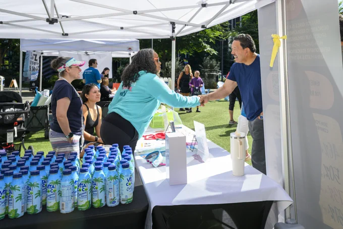 Mayor Harrell at the 3rd annual Seattle Street Sports Showdown