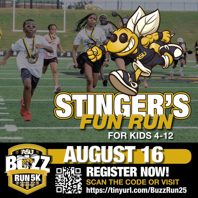 Register for Stinger's Fun Run for Kids  ages 4-12