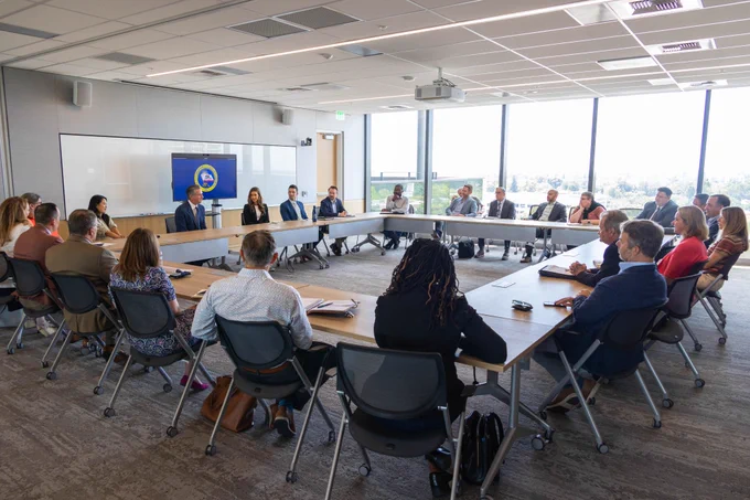 Governor Gavin Newsom meets with the SB 540 Coalition to discuss the West-Wide Governance Pathways Initiative.