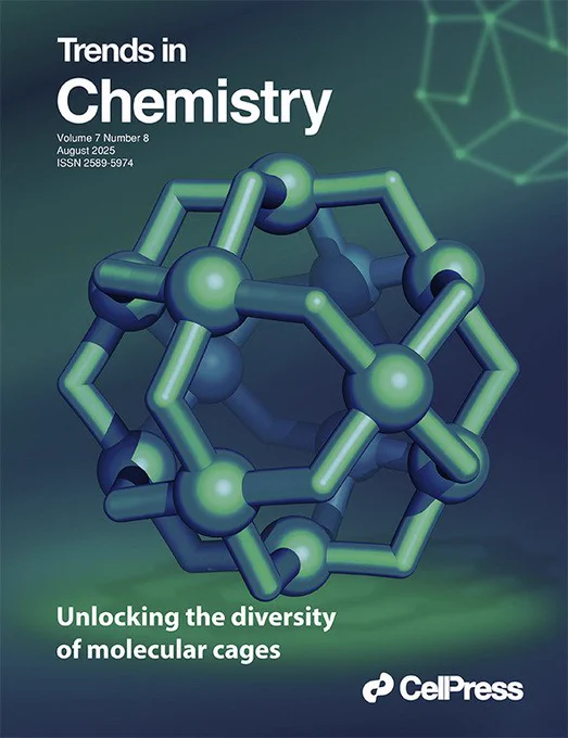 Molecular cages: emerging applications in diverse fields

Molecular cages are specially designed supramolecular structures with tiny cavities that can hold specific guest molecules. Because of this, they have many useful applications, including detecting substances, speeding up chemical reactions, and environmental cleanup.

 In their Review, Martí-Centelles and colleagues showcase recent research that has shown that by adjusting the cage design—using either organic materials or metal-organic frameworks—scientists can create cages with tailored functions. These advances allow molecular cages to be used in a diverse range of innovative ways, from simple molecule trapping to mimicking complex biological systems. Cover artwork credit: Vicente Martí-Centelles.
