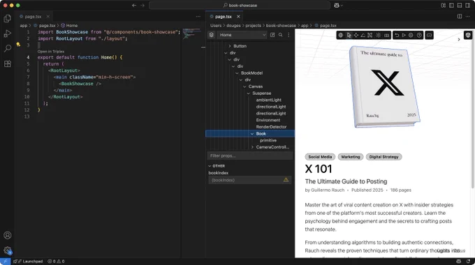 Edit view in Triplex for VS Code