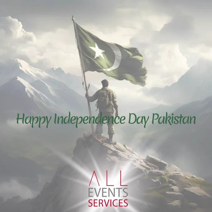 🇵🇰 Happy Pakistan Independence Day! 🇵🇰

Today, we celebrate the spirit, resilience, and incredible contributions of our staff and crew from Pakistan. Your dedication, talent, and hard work are the backbone of every event we deliver, and we’re proud to have you as part of the All Events Services family.

Thank you for bringing your passion, expertise, and commitment to every project, your efforts make all the difference, and today we honour you!

#PakistanIndependenceDay
#TeamAES
#CelebratingOurCrew
#EventProfessionals
#thankyou