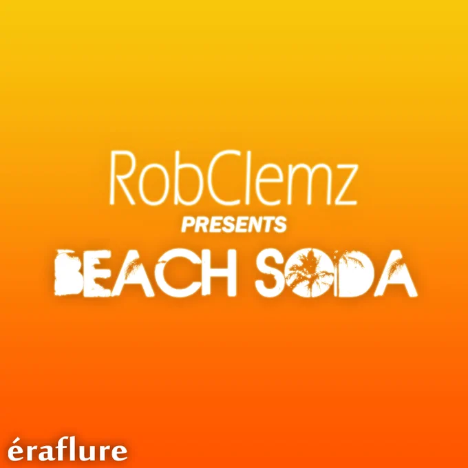 Yellow and Orange gradient artwork for the EP 'Beach Soda'.