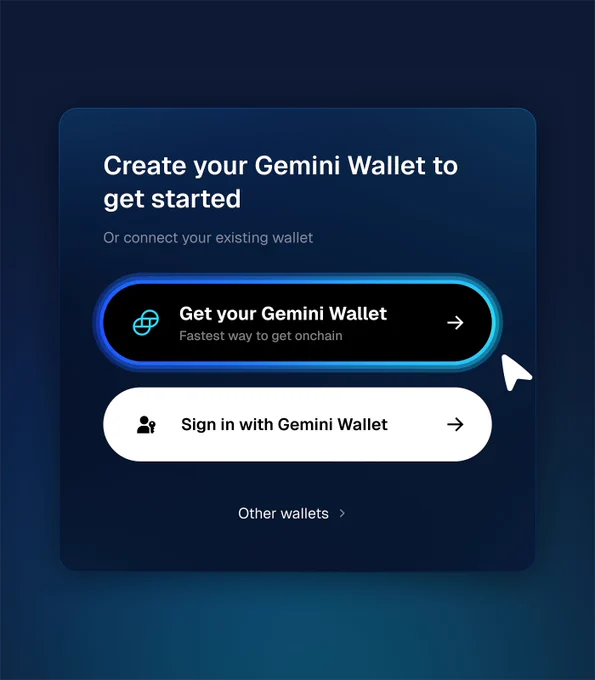 Launching the Gemini Wallet — A Simple and Secure Way To Go Onchain

Gemini Wallet™ customers will be able to access onchain ecosystems right from onchain.gemini.com, opening them up to the world of Web3 and DeFi.