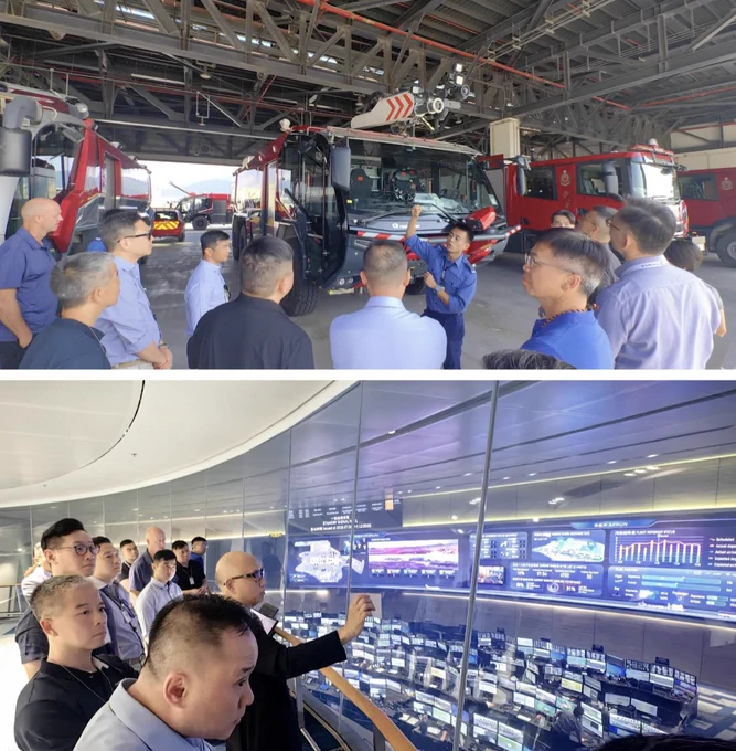 📷 TOP PHOTO

Members of the 🇭🇰Hong Kong Police Force’s Command Cadre exploring the 🚒Airport North Fire Station at the 🇭🇰Hong Kong International Airport✈️ during a thematic training day organised by the HKPF’s Operations Wing


📷 BOTTOM PHOTO

Members of the 🇭🇰Hong Kong Police Force’s Command Cadre being briefed on the command & control work executed at the 🖲️Integrated Airport Centre of the 🇭🇰Hong Kong International Airport✈️ during a thematic training day organised by the HKPF’s Operations Wing