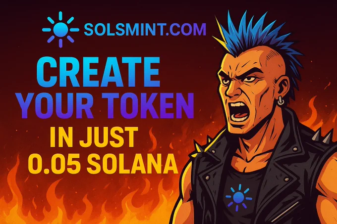 Create your token instantly in just 0.05 solana