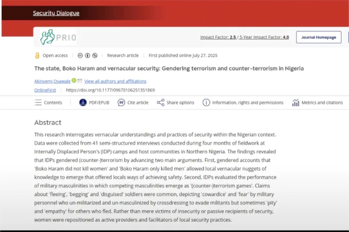 Photo of the article's abstract 