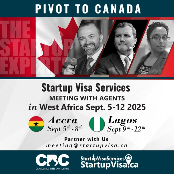 #StartupVisaCanada #CanadaImmigration #BusinessImmigration #InvestmentMigration #Entrepreneurship #StartupVisaServices #WestAfricaBusiness #AccraEvents #LagosEvents #GlobalExpansion #ImmigrationProfessionals #BusinessOpportunities #CanadaBusiness #InternationalBusiness #ExpandToCanada