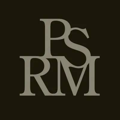 Logo of Political Science Research and Methods in a stylized font with intertwined letters on a dark background.