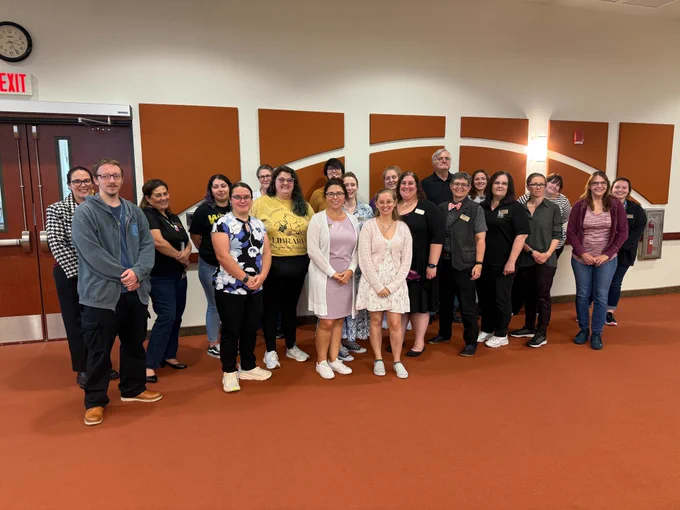 PHSCLibraries, PHSCedu, Staff Photo 2025, Library training day, all library staff from all campuses