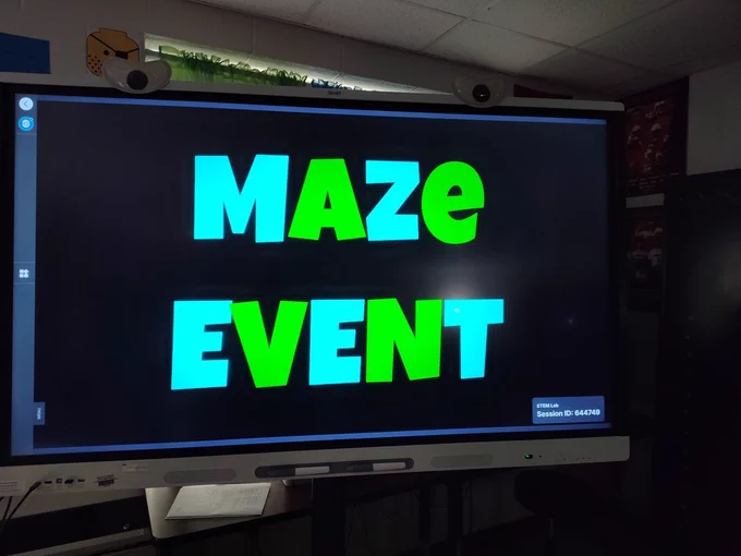 Maze Event sign