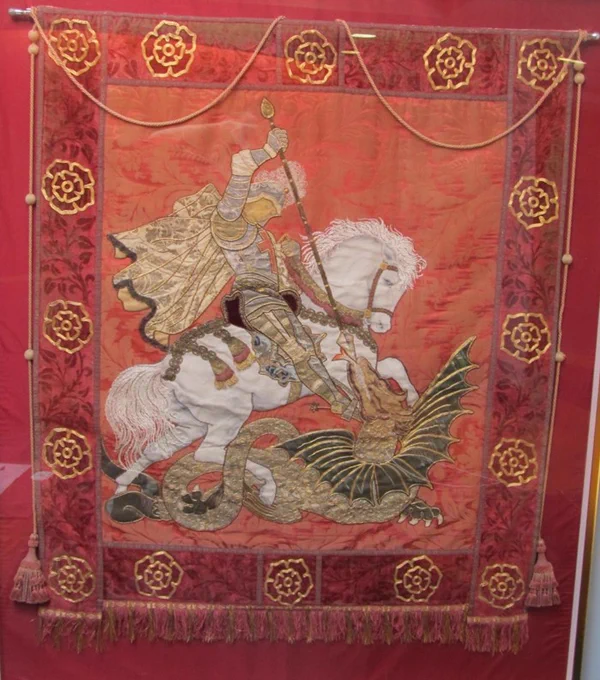 St. George and the Dragon embroidery
