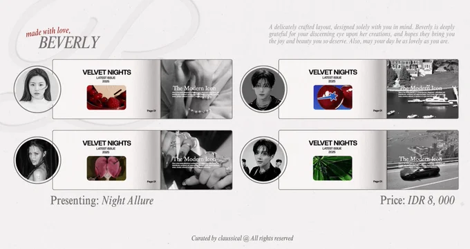 Night Allure (Sfw)

1. Go Younjung 
2. Gabriette Betchel 
3. Sangwon A
4. Sangwon B