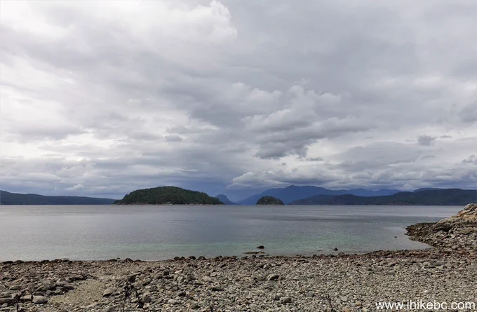 Feather Cove, Malaspina Provincial Park, Sunshine Coast Trail, British Columbia, Canada.
