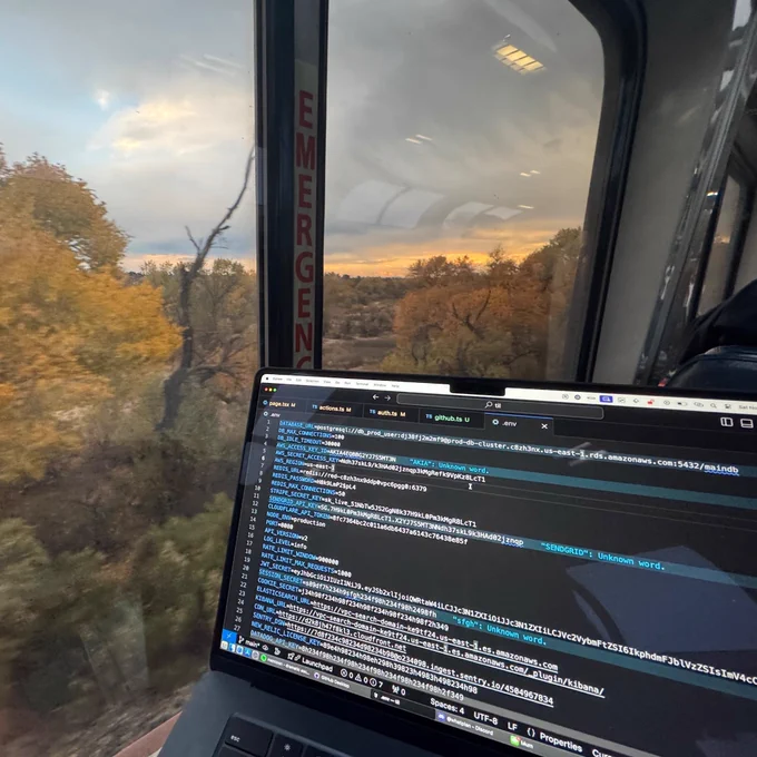 coding in cursor while traveling in a train