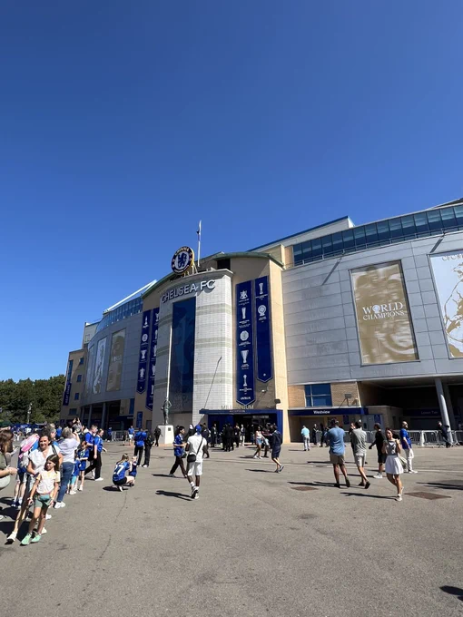 Stamford bridge outside the stadium.