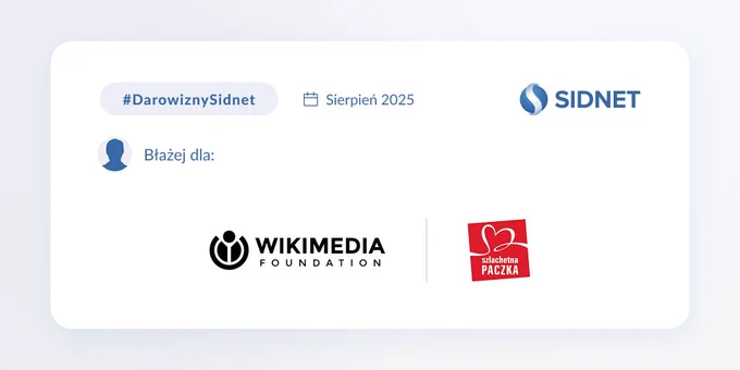 Logotypy projektów open-source i non-profit wspieranych przez software house Sidnet