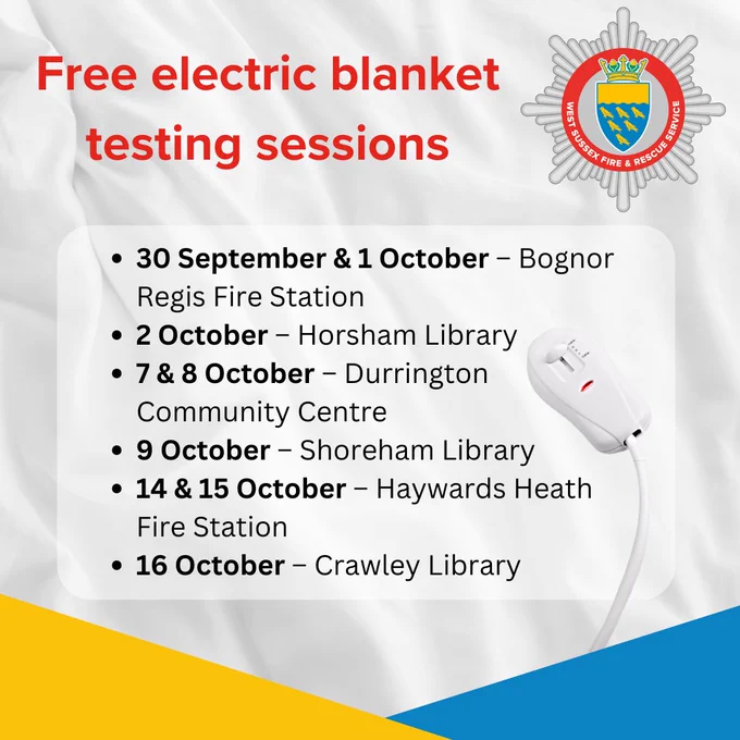 Free electric blanket testing dates