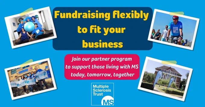 People fundraising at work for the MS Trust.
