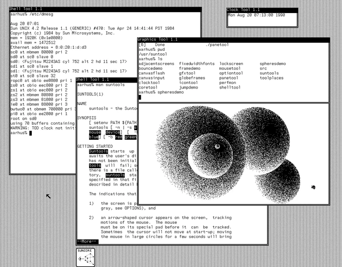 SunTools desktop from: http://www.typewritten.org/Media/Images/suntools-sunos1-spheresdemo.png