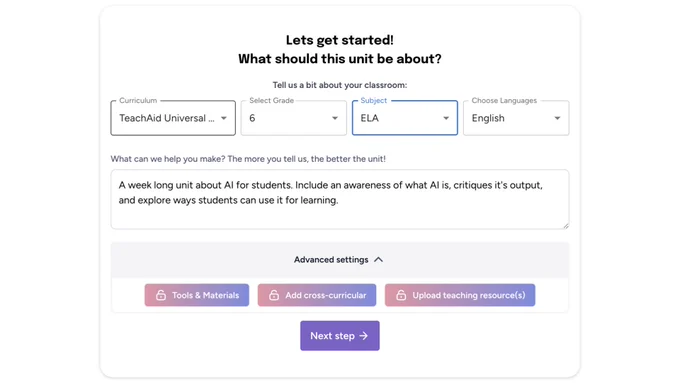 TeachAid Screenshot