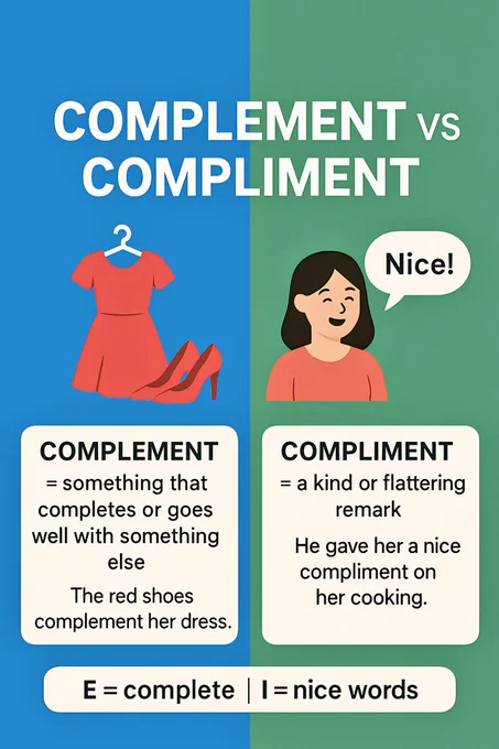 Complement vs Compliment