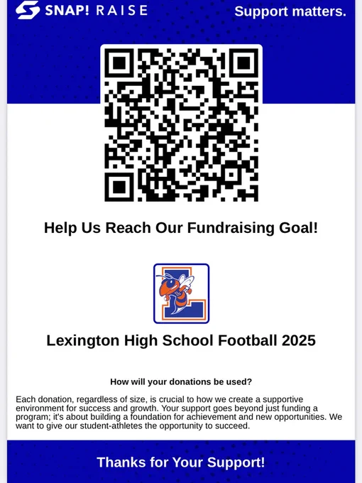 HS Fundraiser QR Code