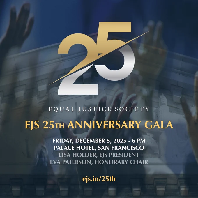 Graphic with event information on #EJS25