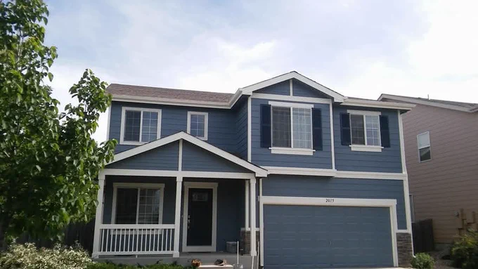 After picture of a professionally painted house done by ColorTrends Painting in Springfield Missouri 