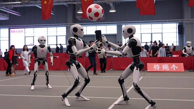 In another AI push, China holds the world's first sports event for humanoid robots