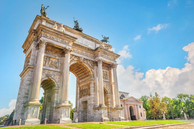 Arco della Pace in Milan, Italy