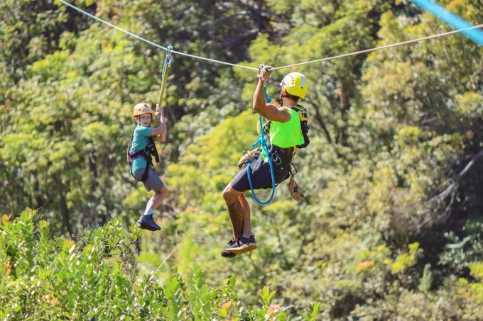 Ziplining at Umauma Falls Experience in Hakalau, Hawaii