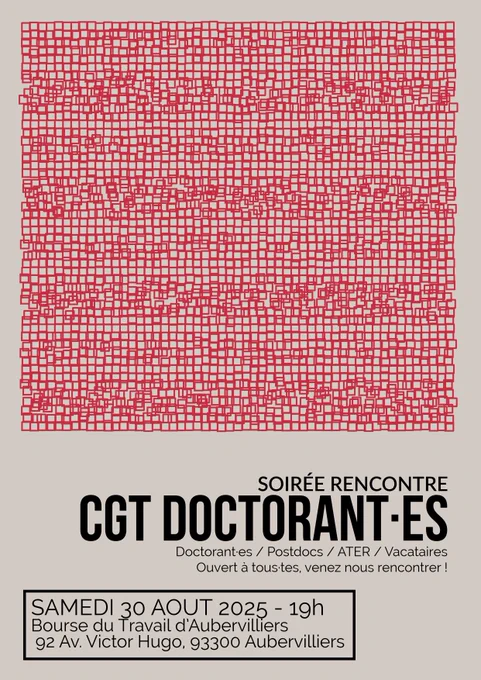 Affiche annonçant l'évènement.