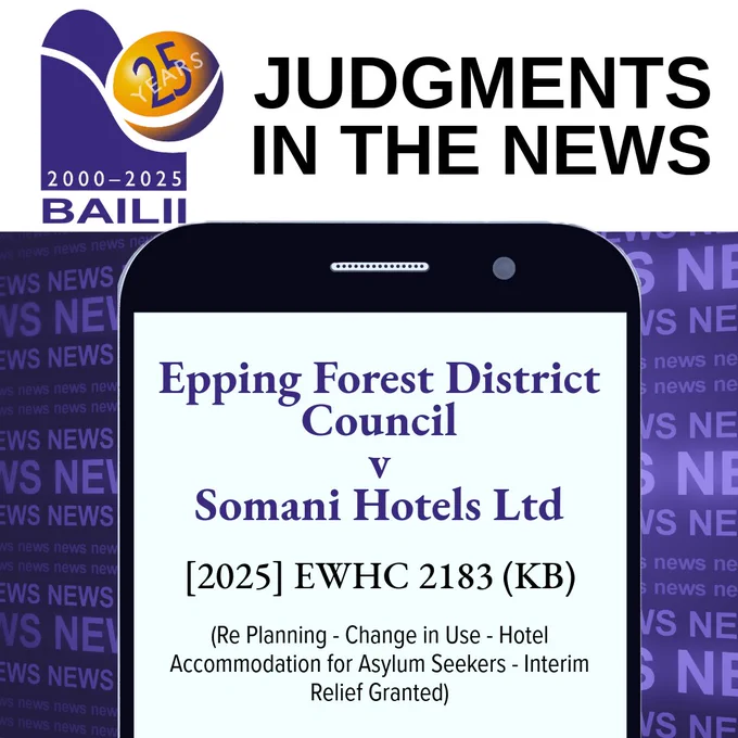 Cell phone screen with post text about the judgment on it