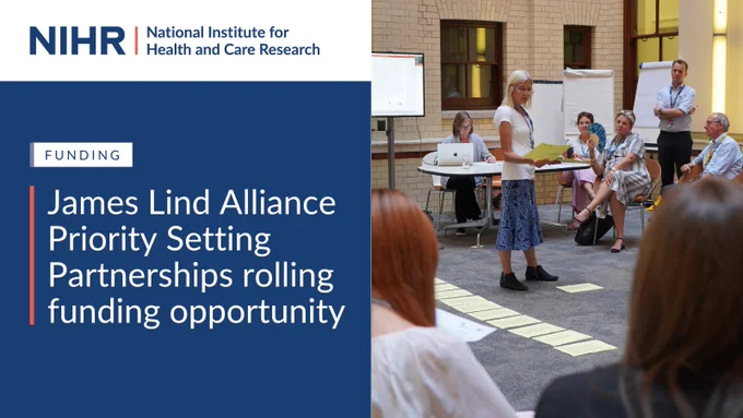 Funding: James Lind Alliance Priority Setting Partnerships rolling funding opportunity