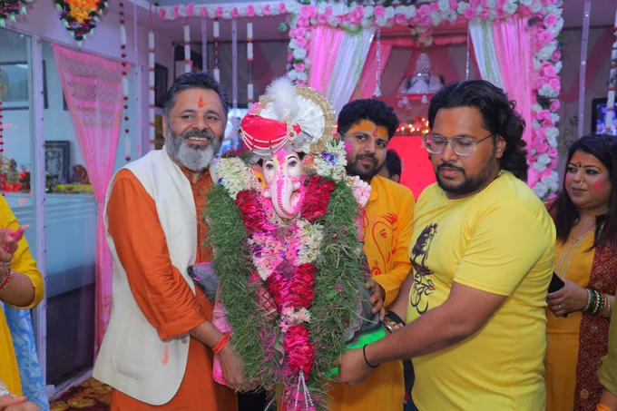 On the auspicious occasion of Ganesh Chaturthi, we were truly blessed to seek Bappa’s divine blessings on the final day through an elaborate pooja and hawan, followed by a soulful Bhandara - overflowing with love, devotion, and the presence of Bappa himself.

As the moment of visarjan approached, the atmosphere turned magical- employees and guests alike danced joyfully to the beats of the dhol, and just then, powerful rains began to pour, as if Bappa himself was showering his love and blessings on all of us.

From Sthapna to Visarjan, the spiritual energy remained so pure and strong that our hearts are already longing for his return. We now eagerly await Bappa’s next arrival.

Ganpati Bappa Morya! Agle baras tu jaldi aa!
