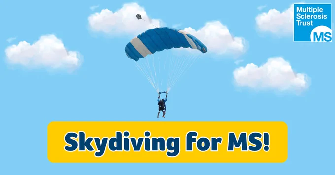 Skydiving for the MS Trust.