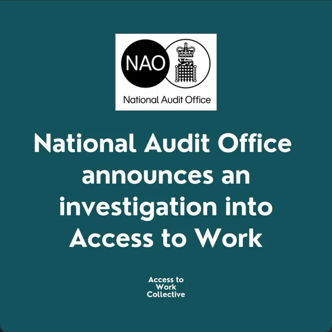 National Audit Office announces an investigation into Access to Work
