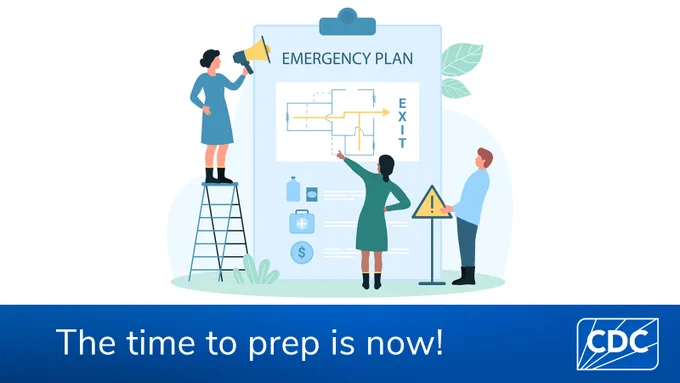 Text on overlay reads “The time to prep is now!” 