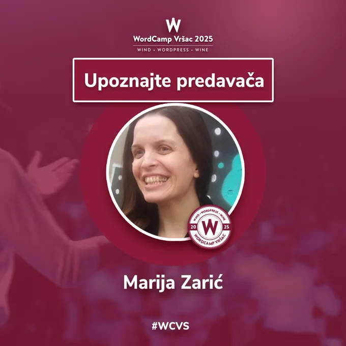 Marija Zarić, predavač