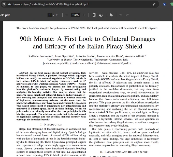 https://ris.utwente.nl/ws/portalfiles/portal/504589587/piracyshield.pdf

Link diretto al paper