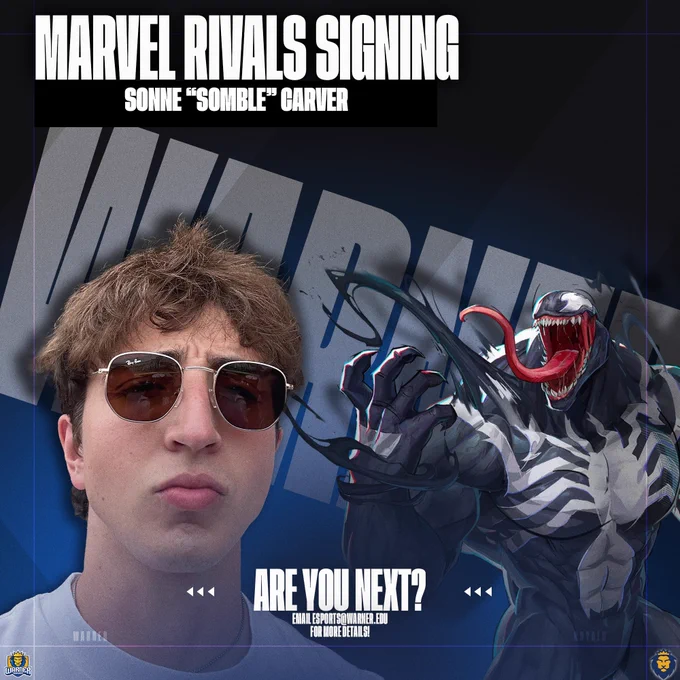 In this photo we see that champions wear Ray Bans and they also play Marvel Rivals.