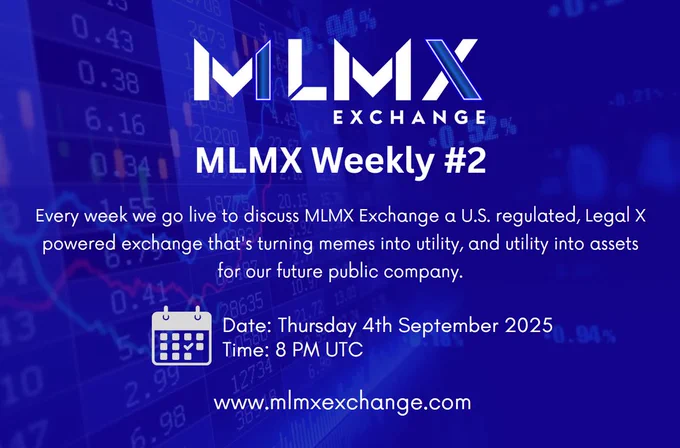 🚀 The $MLMX Weekly #2 is Coming In Hot!

Week one set the tone. Week two turns it up.

@MLMX_Sol this week, expect updates, insights, and moves that bring us closer to a future where community and utility walk hand in hand.

📅 Thursday, 4th September 2025
🕗 8 PM UTC
🌐 http://mlmxexchange.com